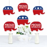 Big Dot of Happiness Republican Election Elephant Decoration Political Party Essentials 20 Ct