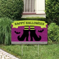 Big Dot of Happiness Happy Halloween - Witch Party Yard Sign Lawn Decor - Party Yardy Sign