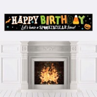 Big Dot of Happiness Jack-O'-Lantern Halloween - Happy Birthday Kids Decorations Party Banner