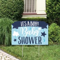 Big Dot of Happiness It's a Boy Blue Baby Shower Yard Sign Lawn Decorations Party Yardy Sign