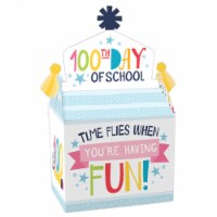 Big Dot of Happiness Happy 100th Day of School Treat Party Favors 100 Days Gable Boxes 12 Ct