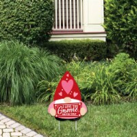 Big Dot of Happiness Valentine Gnomes - Outdoor Lawn Valentine’s Day Party Yard Sign - 1 Pc