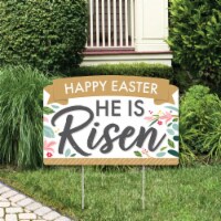 Big Dot of Happiness Religious Easter Lawn Decor Happy Easter He is Risen Party Yardy Sign