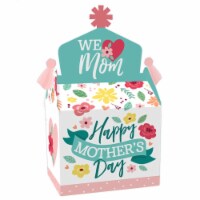 Big Dot of Happiness Colorful Floral Happy Mother's Day Party Favors Mom Gable Boxes 12 Ct