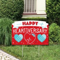 Big Dot of Happiness Happy Heartiversary CHD Awareness Yard Sign Lawn Decor Party Yardy Sign