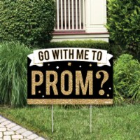 Big Dot of Happiness Promposal Prom Yard Sign Lawn Decor Go With Me To Prom Party Yardy Sign
