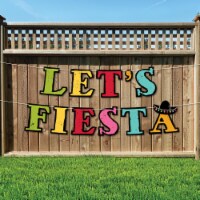 Big Dot of Happiness Let's Fiesta - Mexican Fiesta Decor - Let's Fiesta Outdoor Letter Banner