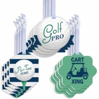 Big Dot of Happiness Par-Tee Time - Golf - Assorted Hanging Favor Tags Gift Tag Toppers 12 Ct