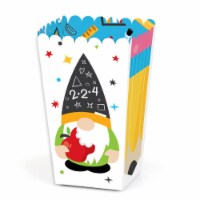 Big Dot of Happiness School Gnomes Teacher & Classroom Decor Favor Popcorn Treat Boxes 12 Ct
