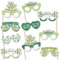 Big Dot of Happiness Family Tree Reunion Glasses Paper Card Stock Photo Booth Props Kit 10 Ct