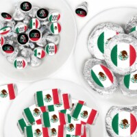 Big Dot of Happiness Viva Mexico - Mexican Independence Day - Candy Favor Sticker Kit 304 Pc