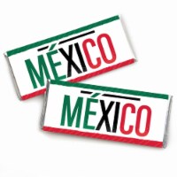 Big Dot of Happiness Viva Mexico Candy Bar Wrapper - Mexican Independence Party Favors 24 Ct