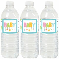 Big Dot of Happiness Colorful Baby Shower - Gender Neutral Party Water Bottle Labels 20 Ct