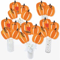 Big Dot of Happiness Fall Pumpkin - Halloween or Thanksgiving Centerpiece Table Toppers 15 Ct