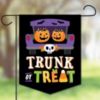 Big Dot of Happiness Trunk or Treat Outdoor Yard Home Decor Halloween Garden Flag 12 x 15.25
