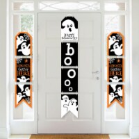 Big Dot of Happiness Spooky Ghost - Hanging Vertical Banners - Halloween Indoor Door Decor