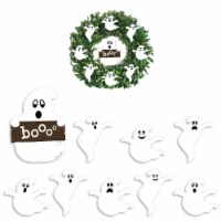 Big Dot of Happiness Spooky Ghost Halloween Party Door Decor DIY Accessories for Wreath 9 Pc