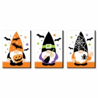 Big Dot of Happiness Halloween Gnomes - Wall Art & Spooky Room Decor - 7.5 x 10 in - 3 Prints