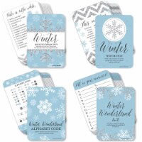 Big Dot of Happiness Winter Wonderland - 4 Holiday Party Games 10 Cards Each Gamerific Bundle