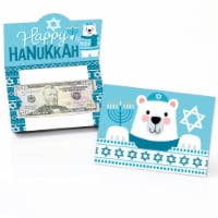 Big Dot of Happiness Hanukkah Bear - Chanukah Sweater Party - Money & Gift Card Holders 8 Ct