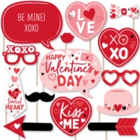 Big Dot of Happiness Happy Valentine's Day - Valentine Hearts Party Photo Booth Props 20 Ct