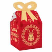 Big Dot of Happiness Chinese Lanterns Favor Gift 2023 Lunar New Year Rabbit Bow Boxes 12 Ct