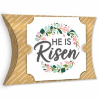 Big Dot of Happiness Religious Easter - Christian Holiday Party Large Pillow Boxes - 12 Ct