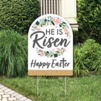 Big Dot of Happiness Religious Easter - Party Decor Christian Holiday Party Welcome Yard Sign