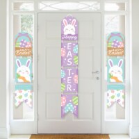 Big Dot of Happiness Spring Easter Bunny - Happy Easter Party Decor Kit Indoor Door Decor