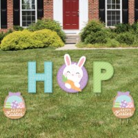 Big Dot of Happiness Spring Easter Bunny Outdoor Lawn Decor Happy Easter Party Yard Signs HOP