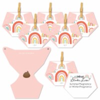 Big Dot of Happiness Hello Rainbow Boho Baby Shower 2-in-1 Dirty Diaper Game 24 ct