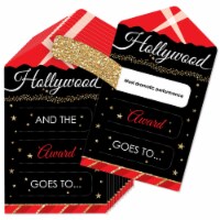 Big Dot of Happiness Red Carpet Hollywood Movie Party Game Pickle Cards Award Pull Tabs 12 Ct