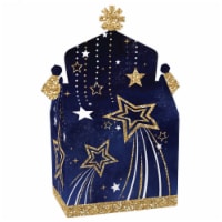 Big Dot of Happiness Starry Skies Treat Box Party Favors Gold Celestial Gable Boxes 12 Ct