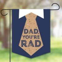 Big Dot of Happiness My Dad is Rad Lawn Yard Home Decor Father's Day Garden Flag 12  x 15.25