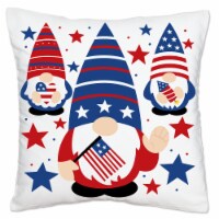 Big Dot of Happiness Patriotic Gnomes Holiday Party Home Decor Throw Pillow Cover 16 x 16 In