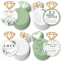Big Dot of Happiness Boho Botanical Bride - 4 Bridal Shower Games 10 Each - Gamerific Bundle