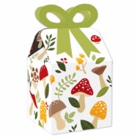 Big Dot of Happiness Wild Mushrooms Square Favor Gift Box Red Toadstool Party Bow Boxes 12 Ct