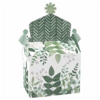 Big Dot of Happiness Boho Botanical Treat Box Party Favors Greenery Party Gable Boxes 12 Ct