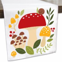 Big Dot of Happiness Wild Mushrooms Party - Dining Tabletop Decor Cloth Table Runner 13 x 70