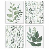 Big Dot of Happiness Boho Botanical - Unframed Linen Paper Wall Art 4 Ct- Artisms - 8 x 10 in