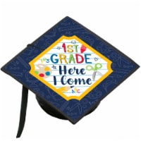 Big Dot of Happiness 1st Grade Here I Come - Kids Kindergarten Grad Decor Kit Grad Cap Cover