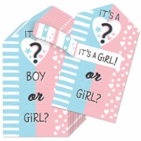 Big Dot of Happiness Girl Baby Gender Reveal - Party Game Pickle Cards - Pull Tabs - 12 Ct