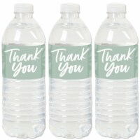 Big Dot of Happiness Sage Green Elegantly Simple Guest Party Favors Water Bottle Labels 20 Ct