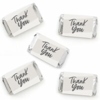 Big Dot of Happiness Champagne Elegantly Simple Mini Candy Bar Wrapper - Party Favors 40 Ct