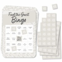 Big Dot of Happiness Champagne Elegantly Simple - Find the Guest Wedding Bingo Game - 18 Ct