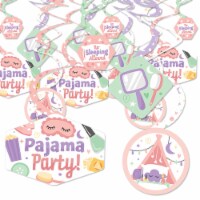 Big Dot of Happiness Pajama Slumber Party Girls Birthday Decor Decoration Swirls 40 Ct