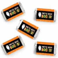 Big Dot of Happiness You've Been Booed - Mini Candy Bar Wrapper Halloween Party Favors 40 Ct