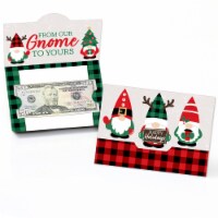 Big Dot of Happiness Red and Green Holiday Gnomes Christmas Money & Gift Card Holders 8 Ct