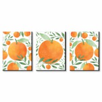 Big Dot of Happiness Little Clementine Orange Citrus Wall Art Kids Room Decor 7.5  x 10  3 Ct