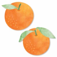 Big Dot of Happiness Little Clementine - Orange Baby Shower or Birthday Party Cut-Outs 24 Ct